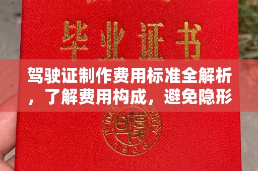 合阳驾驶证制作费用标准全解析，了解费用构成，避免隐形消费